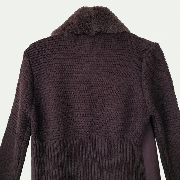 Chelsea & Theodore Faux Fur cardigan brown - Picture 7 of 9